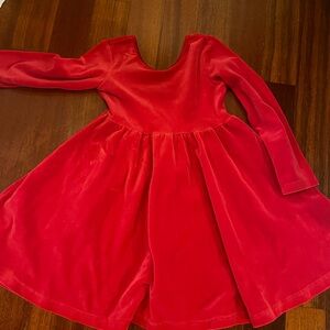 Hanna Andersson Red Velvet Dance Dress